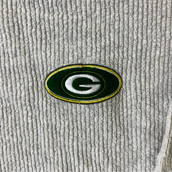 Vintage Green Bay Packers Embroidered Long Sleeve Shirt V Neck Size Large - Picture 2 of 7